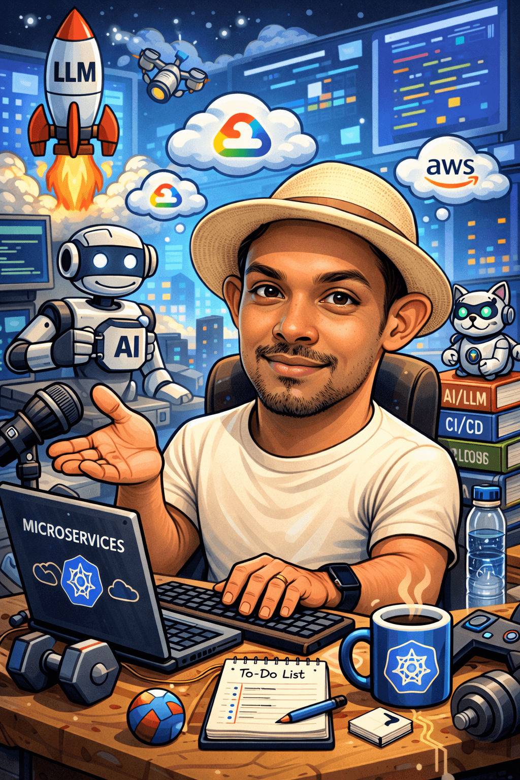 Sharaaf Nazeer — illustrated portrait